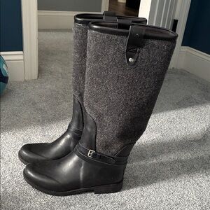 UGG Winter Stylish Black and Gray Women's Boots